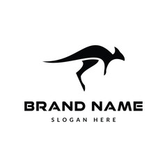 kangaroo logo icon vector illustration