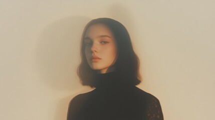 Fototapeta premium An ethereal young woman in soft-focus, 