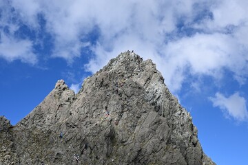 槍ヶ岳　山頂アタック