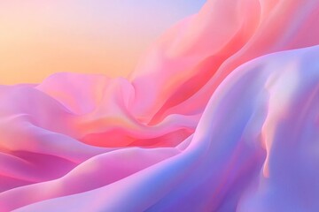 Obraz premium A trendy abstract holographic background featuring pale violet, pink, and mint hues with real texture, scratches, and irregularities