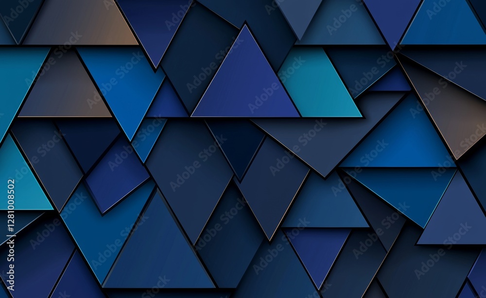 Poster the texture is a modern geometric pattern with a hexagonal base and a techie feel
