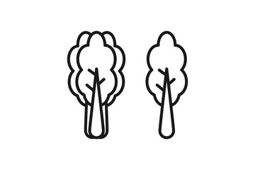 mustard greens or pakcoy vector icon line