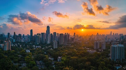 Fototapeta premium Luxury Apartment Skyline