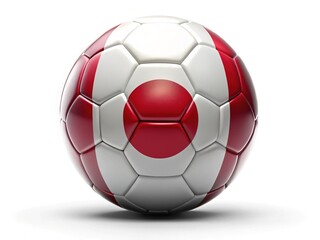 Fototapeta premium Japanese Flag Soccer Ball