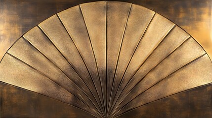 Abstract Gold Fan Shaped Art Deco Pattern Texture