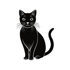  black cat vector illustration 