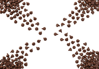 Isolated Diagonal Paths of Chocolate Chips
