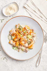 Pumpkin Gnocchi with Cabbage