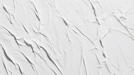 Obraz premium Abstract White Creased Paper Texture Background Crumpled Poster Design