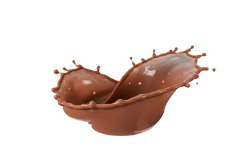 Isolated Swirling Cascade of Rich Chocolate Milk