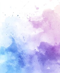 Obraz premium Abstract watercolor background with blue and purple hues.