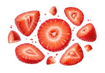 Isolated Freshly Cut Strawberry Medley © Florin