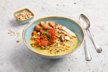 Indonesian Pumpkin Curry with Tempeh and Oyster Mushrooms