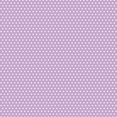 Small White Polka dots on purple, Seamless Background. 