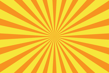 Retro sunburst ray in vintage style. Abstract comic book background.