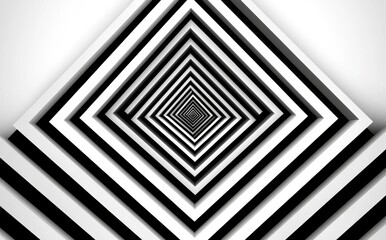 A white background features a geometric pattern composed of squares, seamless in one direction, with a short fade out, and stands 26 figures high, created using the radial transformation method
