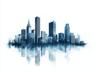 modern city skyline illustration