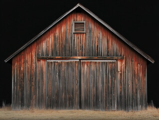 old red barn
