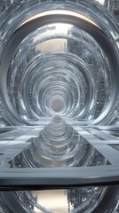 Futuristic Circular Tunnel Architecture Design