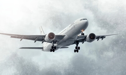A soaring airplane