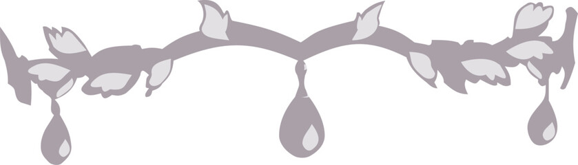 Elven tiara with gems silver headpiece © Victoria