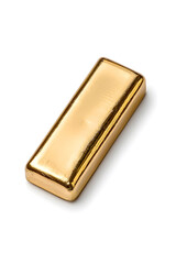 Gold bar isolated on white