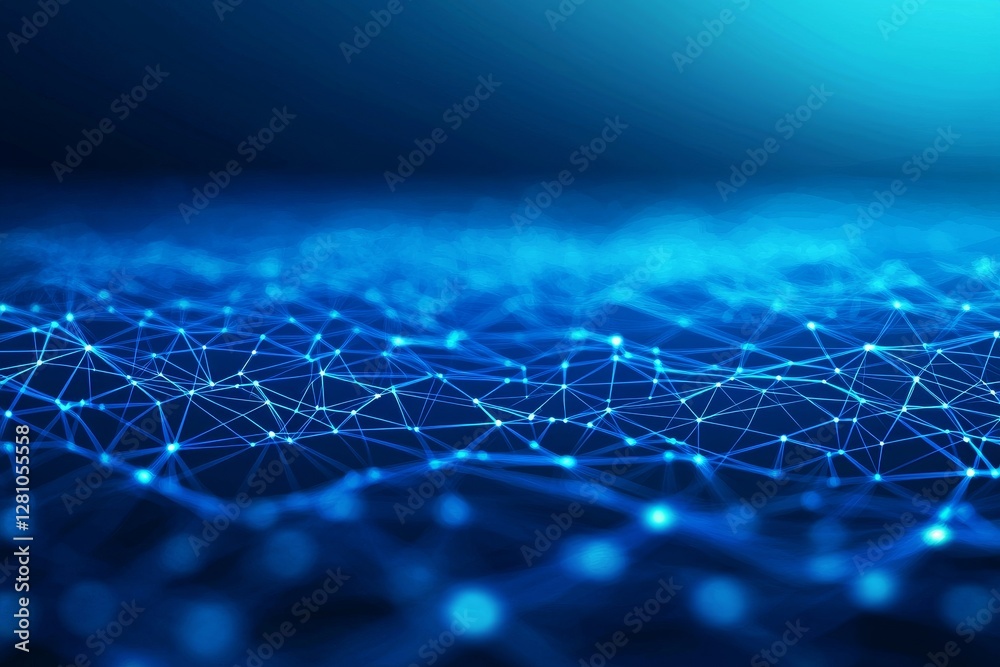 Poster the abstract background of network internet connections symbolizes the concept of tech data and tech