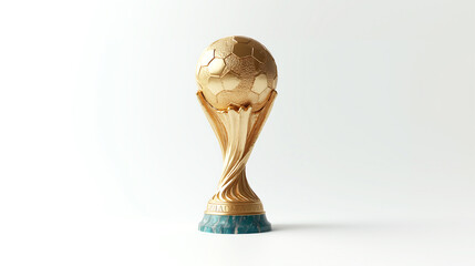 Prestigious Golden Soccer Trophy. Iconic Football World Championship Cup for Elite Sports Competitions