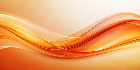 Soft wave background with bright orange abstract modern swoosh, modern design