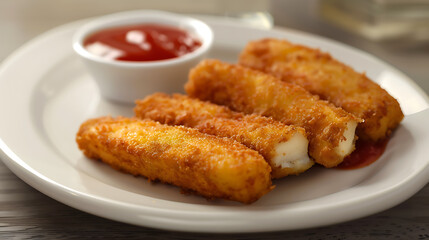 chicken nuggets with french fries
