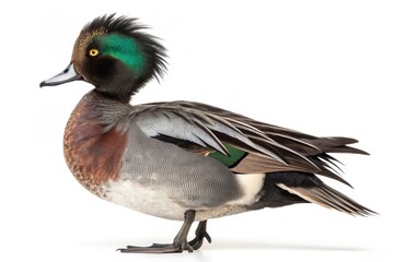 Obraz premium tufted wild duck isolated on white background