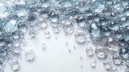 Abstract Liquid Gems Background