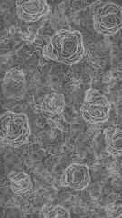 Abstract island on a dark green background