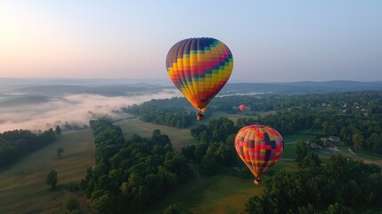 Obraz premium Hot Air Balloon Adventure