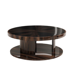 3D Rendered Center Coffee Table Furniture Isolated on Transparent Background