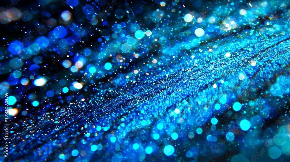 Poster the image presents a futuristic tunnel filled with glowing blue data streams all converging towards 