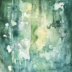 Soft Green Watercolor Abstract Background
