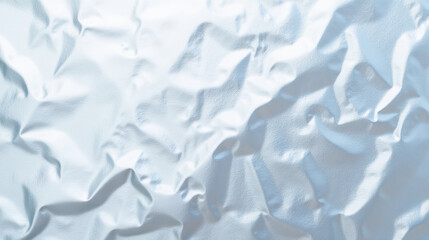 Obraz premium Crumpled silver foil texture with shiny surface and soft reflections