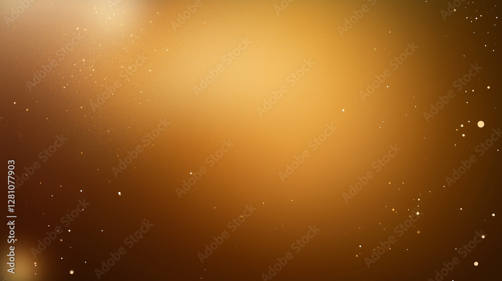 Poster Abstract brown gradient background with soft light and shadow, featuring metallic bronze and gold tones, creating a smooth and elegant texture. The high-resolution design highlights the gradient color