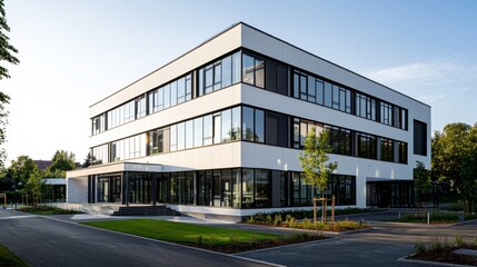 The visualization of an advanced, high-tech structure designed for residential use