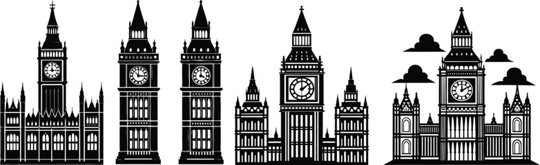 London Landmarks Silhouettes