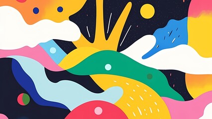 Colorful Abstract Landscape