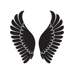 Premium Angel Wing Silhouettes for Professional Designs
