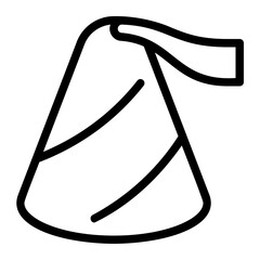 party hat line icon