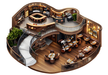 Elegant restaurant interior design upscale dining establishment modern architecture cozy atmosphere