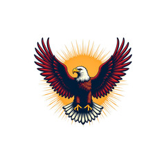 Obraz premium Eagle bird vetor icon for t-shirt