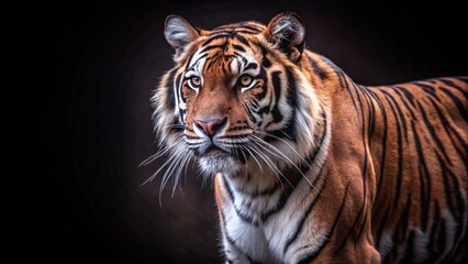 Obraz premium Proud Sumatran Tiger prowling towards the camera