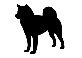 柴犬のシルエット