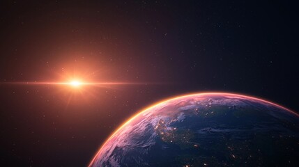 Fototapeta premium An ultra-realistic, photo-realistic, and highly detailed photostock of a futuristic holographic globe with glowing points of interest