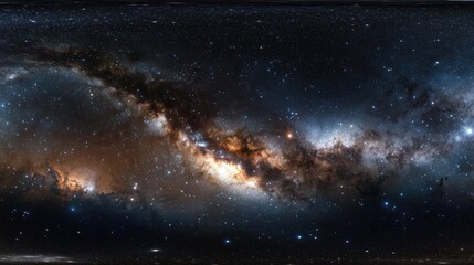 Obraz premium Space scene with stars, nebulae and galaxy